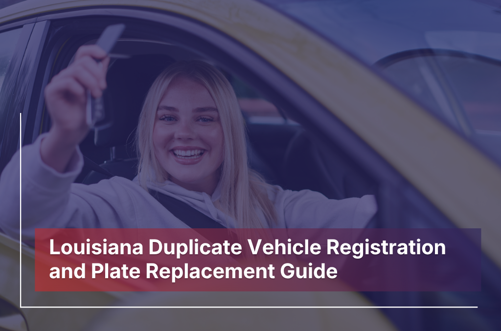 Louisiana first-time vehicle registration